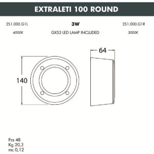 Подсветка для лестниц и ступеней Leti 2S1.000.000.LYG1L