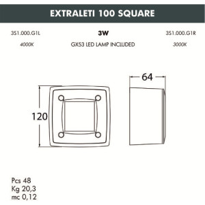 Подсветка для лестниц и ступеней Leti 3S1.000.000.LYG1L