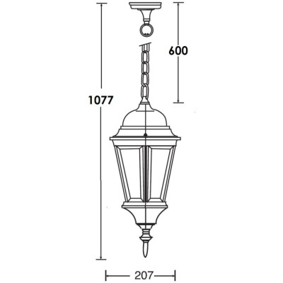 Уличный светильник подвесной ASTORIA 2 91405L cover Gb