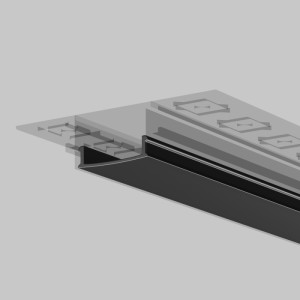 Рассеиватель Встраиваемый со скрытым фланцем профиль 642014